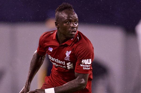 NEW JERSEY, USA - Wednesday, July 25, 2018: Liverpool's Sadio Mane during a preseason International Champions Cup match between Manchester City FC and Liverpool FC at the Met Life Stadium. (Pic by David Rawcliffe/Propaganda)