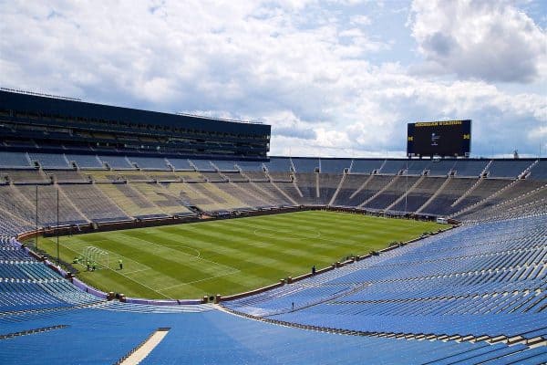 ANN ARBOR, USA - Friday, July 27, 2018: A general view of the Big House before a preseason International Champions Cup match between Manchester United FC and Liverpool FC at the Michigan Stadium. (Pic by David Rawcliffe/Propaganda)