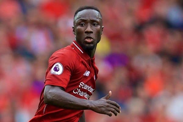 LIVERPOOL, ENGLAND - Sunday, August 12, 2018: Liverpool's Naby Keita during the FA Premier League match between Liverpool FC and West Ham United FC at Anfield. (Pic by David Rawcliffe/Propaganda)