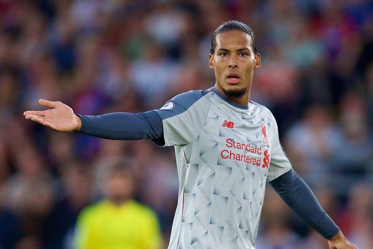 LONDON, ENGLAND - Monday, August 20, 2018: Liverpool's Virgil van Dijk during the FA Premier League match between Crystal Palace and Liverpool FC at Selhurst Park. (Pic by David Rawcliffe/Propaganda)
