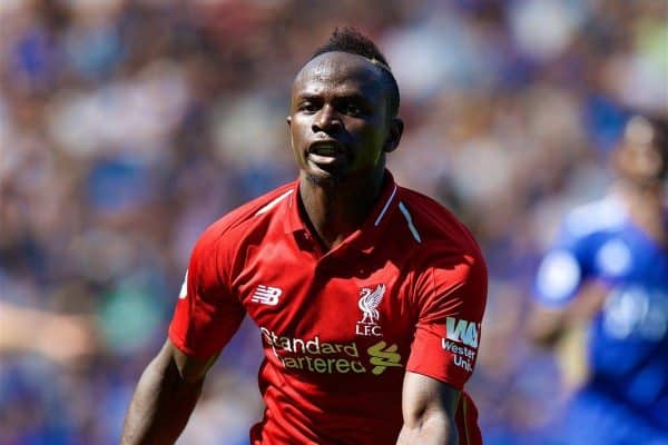 LEICESTER, ENGLAND - Saturday, September 1, 2018: Liverpool's Sadio Mane during the FA Premier League match between Leicester City and Liverpool at the King Power Stadium. (Pic by David Rawcliffe/Propaganda)