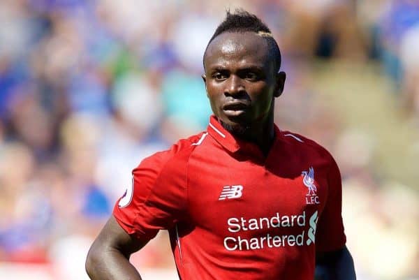 LEICESTER, ENGLAND - Saturday, September 1, 2018: Liverpool's Sadio Mane during the FA Premier League match between Leicester City and Liverpool at the King Power Stadium. (Pic by David Rawcliffe/Propaganda)