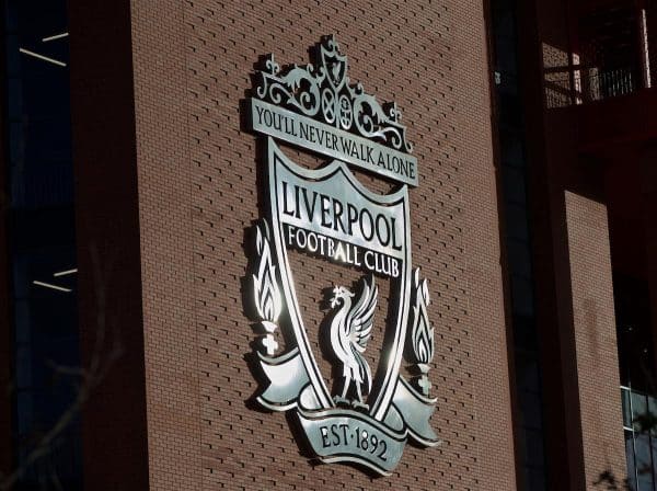 Liverpool, Anfield, club crest, badge, general. (Pic by David Rawcliffe/Propaganda)