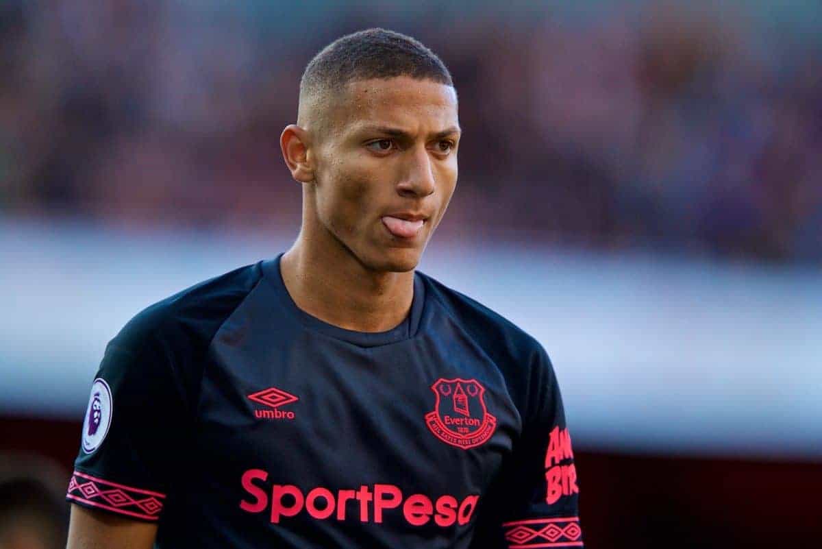 London, ENGLAND - Sunday, September 23, 2018: Everton's Richarlison de Andrade during the FA Premier League match between Arsenal FC and Everton FC at the Emirates Stadium. (Pic by David Rawcliffe/Propaganda)