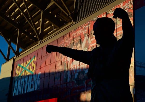 General, Anfield, matchday. Bill Shankly Statue (Pic by David Rawcliffe/Propaganda)