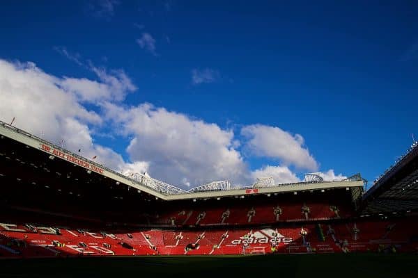 MANCHESTER, ENGLAND - Sunday, October 28, 2018: A general view of Old Trafford before the FA Premier League match between Manchester United FC and Everton FC at Old Trafford. (Pic by David Rawcliffe/Propaganda)