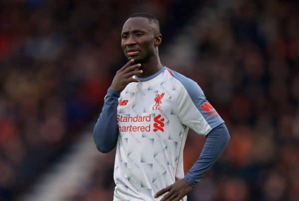 BOURNEMOUTH, ENGLAND -, December 8, 2018: Liverpool's Naby Keita during the FA Premier League match between AFC Bournemouth and Liverpool FC at the Vitality Stadium. (Pic by David Rawcliffe/Propaganda)