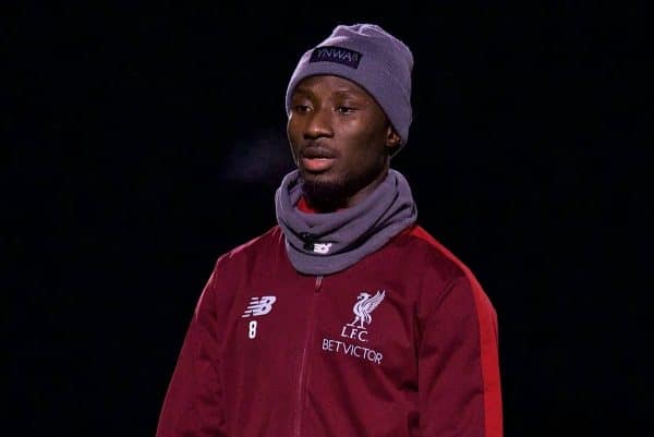 LIVERPOOL, ENGLAND - Monday, December 10, 2018: Liverpool's Naby Keita during a training session at Melwood Training Ground ahead of the UEFA Champions League Group C match between Liverpool FC and SSC Napoli. (Pic by David Rawcliffe/Propaganda)