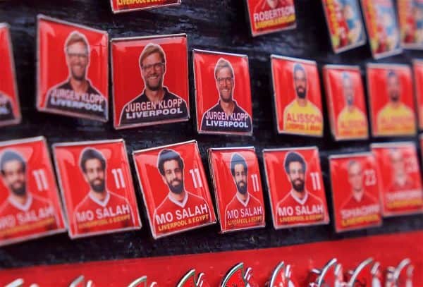 Badges, Anfield, general, matchday (Pic by David Rawcliffe/Propaganda)