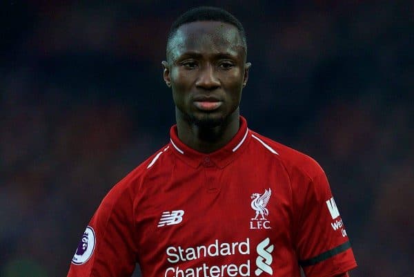 LIVERPOOL, ENGLAND - Saturday, January 19, 2019: Liverpool's Naby Keita during the FA Premier League match between Liverpool FC and Crystal Palace FC at Anfield. (Pic by David Rawcliffe/Propaganda)