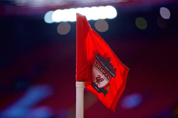 Liverpool corner flag, Anfield, general (Pic by David Rawcliffe/Propaganda)