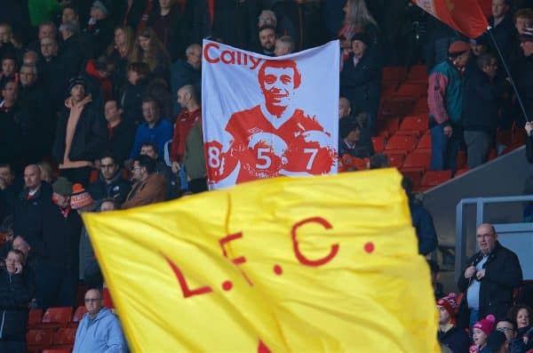 Liverpool supporters' banner of Ian Callaghan - Anfield, general, matchday (Pic by David Rawcliffe/Propaganda)