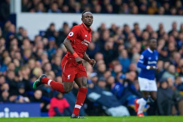 LIVERPOOL, ENGLAND - Sunday, March 3, 2019: Liverpool's Sadio Mane during the FA Premier League match between Everton FC and Liverpool FC, the 233rd Merseyside Derby, at Goodison Park. (Pic by Laura Malkin/Propaganda)