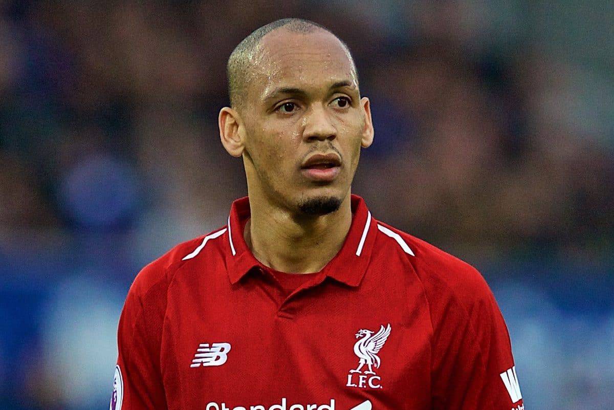 LIVERPOOL, ENGLAND - Sunday, March 3, 2019: Liverpool's Fabio Henrique Tavares 'Fabinho' during the FA Premier League match between Everton FC and Liverpool FC, the 233rd Merseyside Derby, at Goodison Park. (Pic by Paul Greenwood/Propaganda)