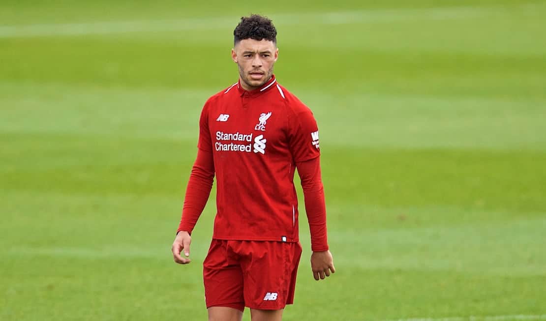 DERBY, ENGLAND - Friday, March 8, 2019: Liverpool's Alex Oxlade-Chamberlain during the FA Premier League 2 Division 1 match between Derby County FC Under-23's and Liverpool FC Under-23's at the Derby County FC Training Centre. (Pic by David Rawcliffe/Propaganda)