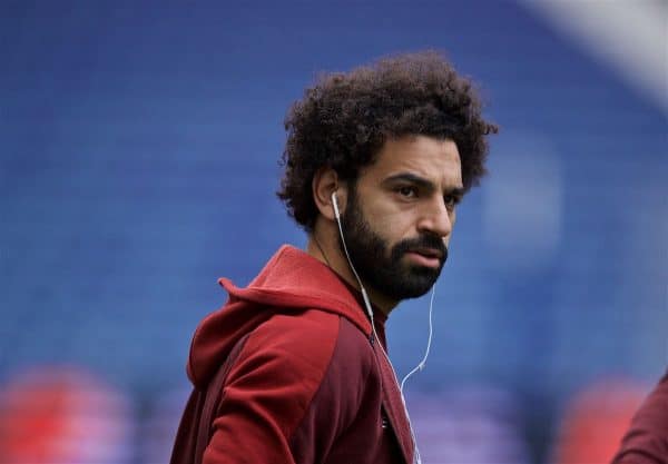 PORTO, PORTUGAL - Tuesday, April 16, 2019': Liverpool's Mohamed Salah during a walk around the pitch ahead of the UEFA Champions League Quarter-Final 2nd Leg match between FC Porto and Liverpool FC at Estádio do Dragão. (Pic by David Rawcliffe/Propaganda)