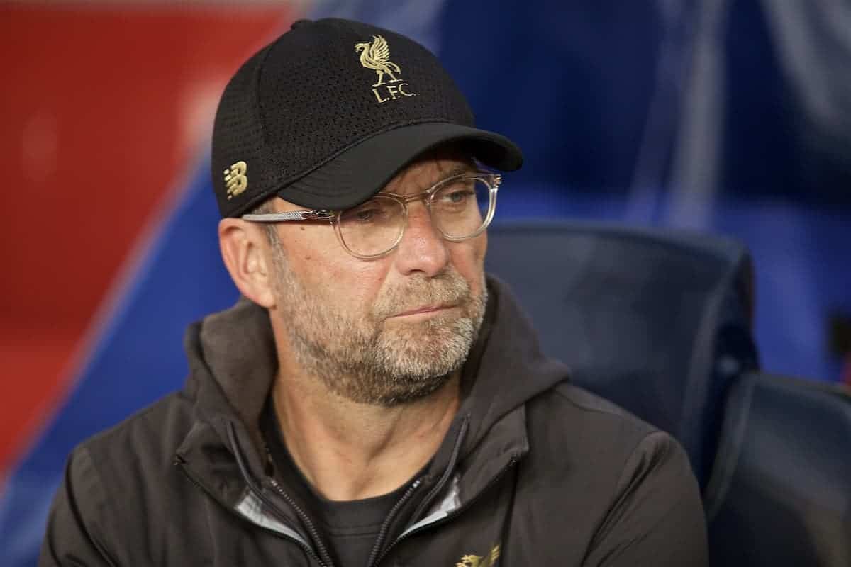 BARCELONA, SPAIN - Wednesday, May 1, 2019: Liverpool's manager Jürgen Klopp before the UEFA Champions League Semi-Final 1st Leg match between FC Barcelona and Liverpool FC at the Camp Nou. (Pic by David Rawcliffe/Propaganda)