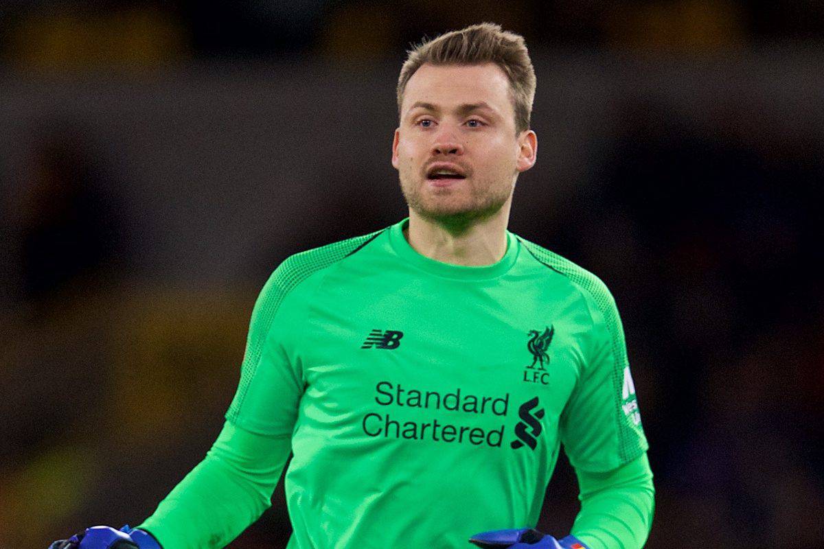 WOLVERHAMPTON, ENGLAND - Monday, January 7, 2019: Liverpool's goalkeeper Simon Mignolet comes up for a corner-kick in injury time with his side lose 2-1 during the FA Cup 3rd Round match between Wolverhampton Wanderers FC and Liverpool FC at Molineux Stadium. (Pic by David Rawcliffe/Propaganda)