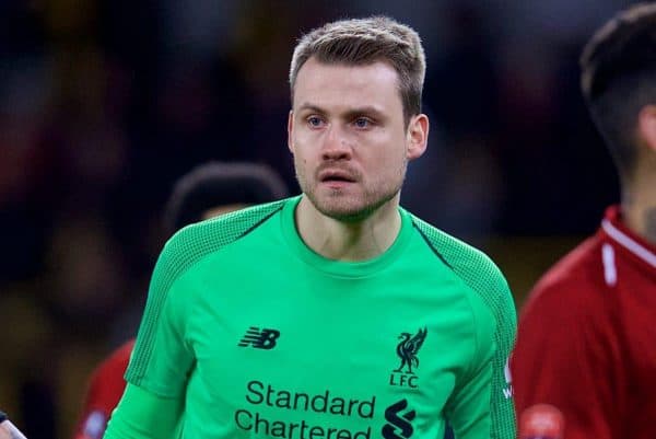 WOLVERHAMPTON, ENGLAND - Monday, January 7, 2019: Liverpool's goalkeeper Simon Mignolet comes up for a corner-kick in injury time with his side lose 2-1 during the FA Cup 3rd Round match between Wolverhampton Wanderers FC and Liverpool FC at Molineux Stadium. (Pic by David Rawcliffe/Propaganda)