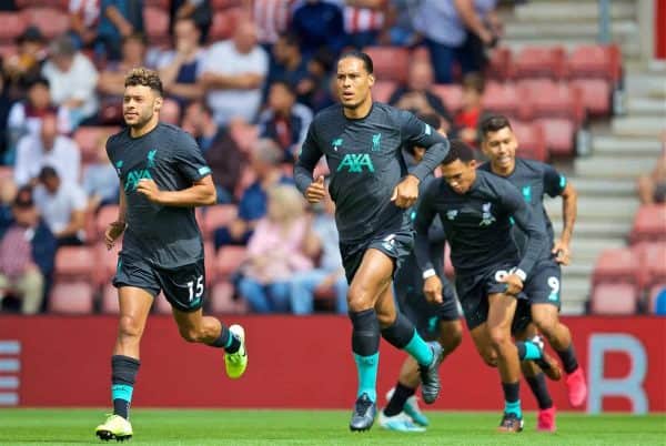 LIVERPOOL, ENGLAND - Saturday, August 17, 2019: Liverpool's Virgil van Dijk during the pre-match warm-up before the FA Premier League match between Southampton FC and Liverpool FC at St. Mary's Stadium. (Pic by David Rawcliffe/Propaganda)