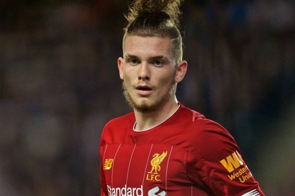 MILTON KEYNES, ENGLAND - Wednesday, September 25, 2019: Liverpool's Harvey Elliott during the Football League Cup 3rd Round match between MK Dons FC and Liverpool FC at Stadium MK. (Pic by David Rawcliffe/Propaganda)