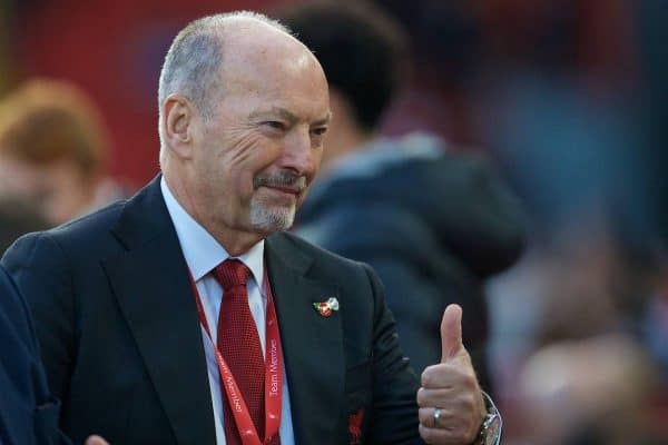 LIVERPOOL, ENGLAND - Sunday, October 27, 2019: Liverpool's chief executive officer Peter Moore before the FA Premier League match between Liverpool FC and Tottenham Hotspur FC at Anfield. (Pic by David Rawcliffe/Propaganda)