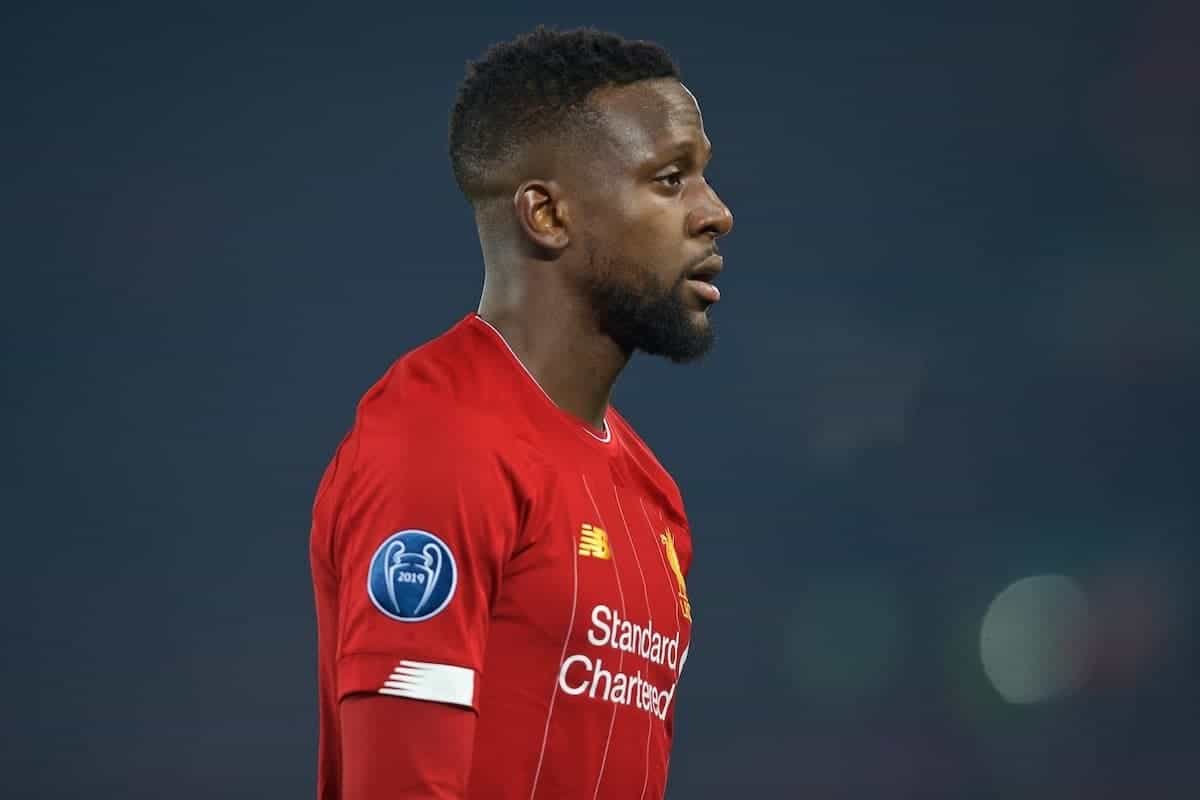 LIVERPOOL, ENGLAND - Tuesday, November 5, 2019: Liverpool's Divock Origi during the UEFA Champions League Group E match between Liverpool FC and KRC Genk at Anfield. (Pic by Laura Malkin/Propaganda)