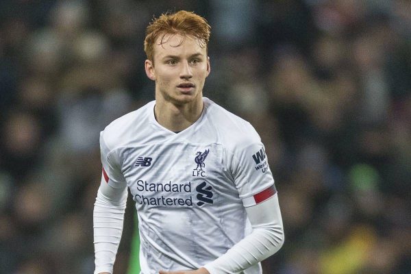 BIRMINGHAM, ENGLAND - Tuesday, December 17, 2019: Liverpool’s Sepp van den Berg during the Football League Cup Quarter-Final between Aston Villa FC and Liverpool FC at Villa Park. (Pic by Paul Greenwood/Propaganda)