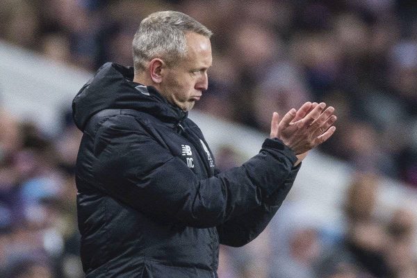 BIRMINGHAM, ENGLAND - Tuesday, December 17, 2019: Liverpool’s Neil Critchley during the Football League Cup Quarter-Final between Aston Villa FC and Liverpool FC at Villa Park. (Pic by Paul Greenwood/Propaganda)