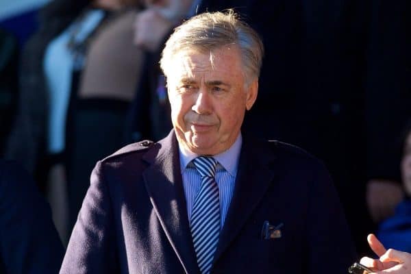 LIVERPOOL, ENGLAND - Saturday, December 21, 2019: New Everton manager Carlo Ancelotti during the FA Premier League match between Everton FC and Arsenal FC at Goodison Park. (Pic by Laura Malkin/Propaganda)