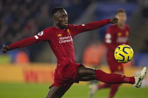 LEICESTER, ENGLAND - Thursday, December 26, 2019: Liverpool's Naby Keita during the FA Premier League match between Leicester City FC and Liverpool FC at the King Power Stadium. (Pic by David Rawcliffe/Propaganda)