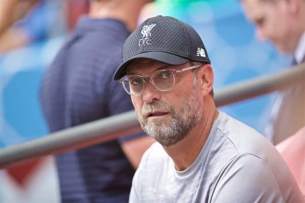 LONDON, ENGLAND - Sunday, August 4, 2019: Liverpool's manager Jürgen Klopp before the FA Community Shield match between Manchester City FC and Liverpool FC at Wembley Stadium. (Pic by David Rawcliffe/Propaganda)