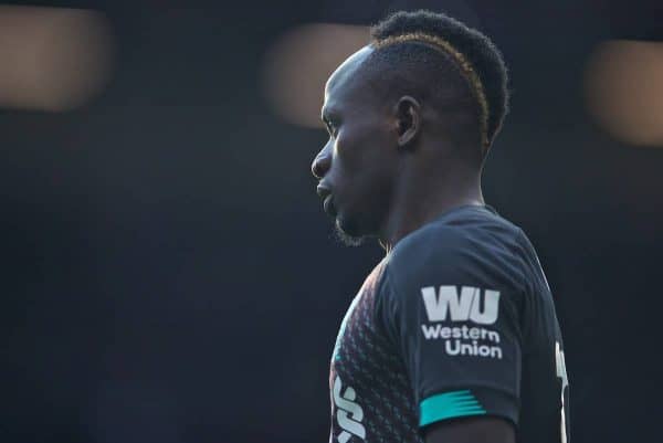 BURNLEY, ENGLAND - Saturday, August 31, 2019: Liverpool's Sadio Mane during the FA Premier League match between Burnley FC and Liverpool FC at Turf Moor. (Pic by David Rawcliffe/Propaganda)