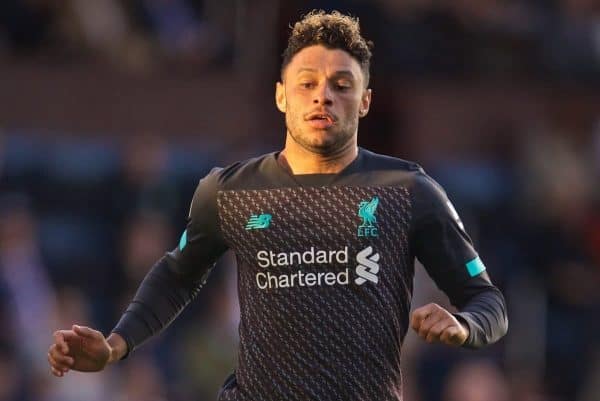 BURNLEY, ENGLAND - Saturday, August 31, 2019: Liverpool's Alex Oxlade-Chamberlain during the FA Premier League match between Burnley FC and Liverpool FC at Turf Moor. (Pic by David Rawcliffe/Propaganda)