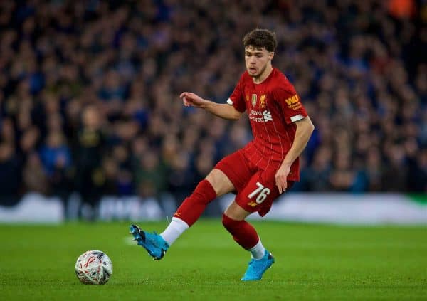 LIVERPOOL, ENGLAND - Sunday, January 5, 2020: Liverpool's Neco Williams during the FA Cup 3rd Round match between Liverpool FC and Everton FC, the 235th Merseyside Derby, at Anfield. (Pic by David Rawcliffe/Propaganda)