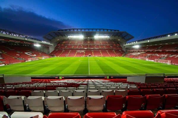 LIVERPOOL, ENGLAND - Tuesday, February 4, 2020: A general view of the recently re-developed Main Stand before the FA Cup 4th Round Replay match between Liverpool FC and Shrewsbury Town at Anfield. (Pic by David Rawcliffe/Propaganda)