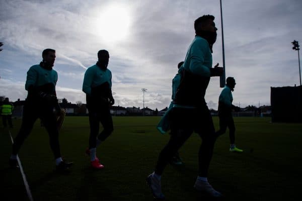 LIVERPOOL, ENGLAND - Monday, February 17, 2020: Liverpool's players during a training session at Melwood Training Ground ahead of the UEFA Champions League Round of 16 1st Leg match between Club Atlético de Madrid and Liverpool FC. (Pic by Paul Greenwood/Propaganda)