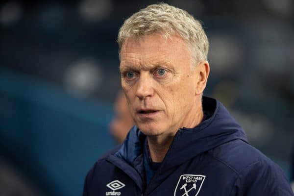  West Ham United's manager David Moyes during the FA Premier League match between Manchester City FC and West Ham United FC at the City of Manchester Stadium. (Pic by David Rawcliffe/Propaganda)