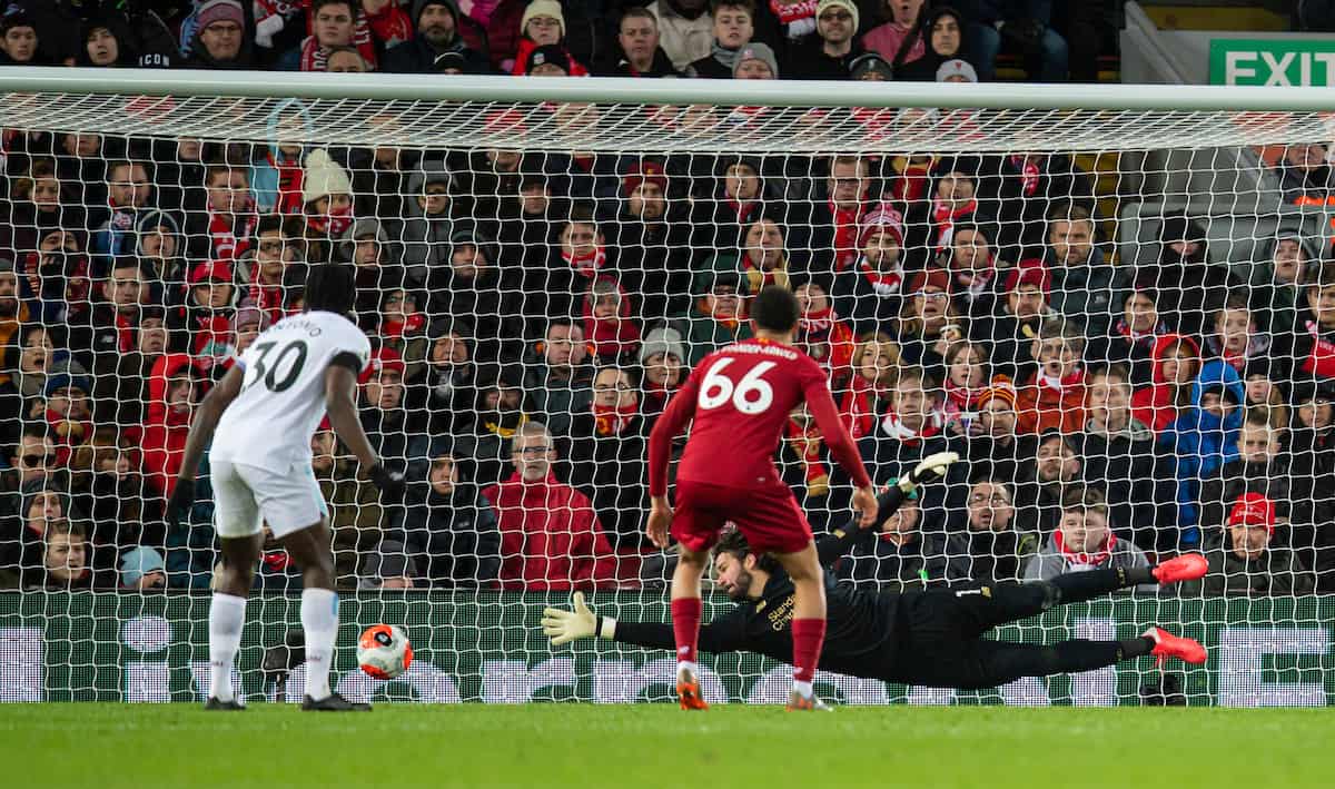 LIVERPOOL, ENGLAND - Monday, February 24, 2020: Liverpool's Mohamed Salah during the FA Premier League match between Liverpool FC and West Ham United FC at Anfield. (Pic by David Rawcliffe/Propaganda)