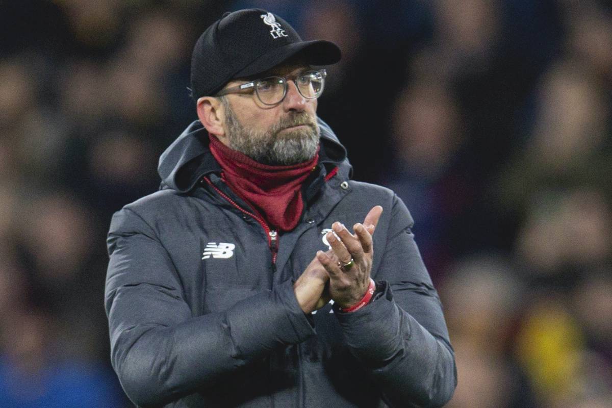 WATFORD, ENGLAND - Saturday, February 29, 2020: Liverpool's Jurgen Klopp during the FA Premier League match between Watford FC and Liverpool FC at Vicarage Road. (Pic by David Rawcliffe/Propaganda)