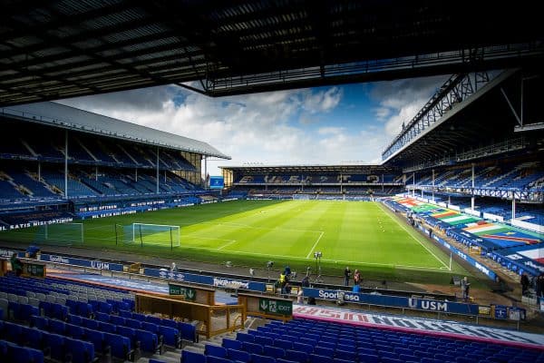 LIVERPOOL, ENGLAND - Sunday, June 21, 2019: A general view of the stadium before the FA Premier League match between Everton FC and Liverpool FC, the 236th Merseyside Derby, at Goodison Park. The game was played behind closed doors due to the UK government’s social distancing laws during the Coronavirus COVID-19 Pandemic. (Pic by David Rawcliffe/Propaganda)