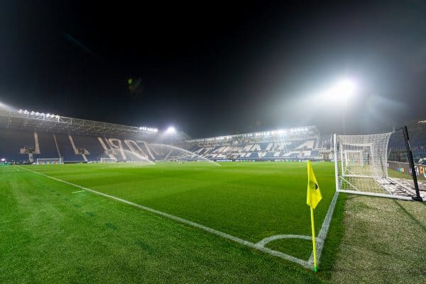 BERGAMO, ITALY - Tuesday, November 3, 2020: A general view before during the UEFA Champions League Group D match between Atalanta BC and Liverpool FC at the Stadio di Bergamo. (Pic by Simone Arveda/Propaganda)