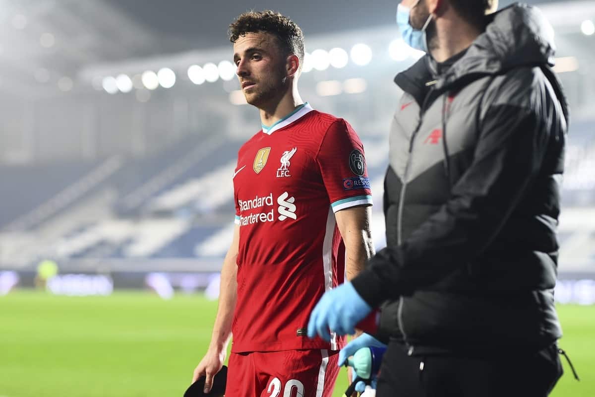 Diogo Jota could miss 13 games as Klopp confirms extent of knee injury -  Liverpool FC - This Is Anfield