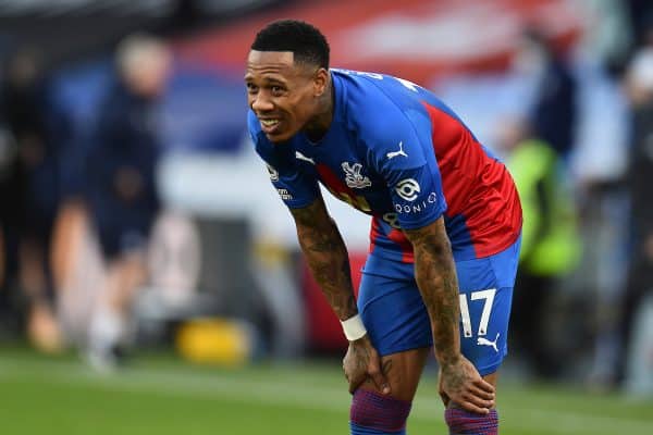 LONDON, ENGLAND - Saturday, December 19, 2020: Crystal Palace's Nathaniel Clyne looks dejected during the FA Premier League match between Crystal Palace FC and Liverpool FC at Selhurst Park. (Pic by David Rawcliffe/Propaganda)