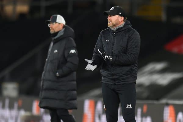 SOUTHAMPTON, ENGLAND - Monday, January 4, 2021: Southampton's manager Ralph Hasenhüttl during the FA Premier League match between Southampton FC and Liverpool FC at St Mary's Stadium. (Pic by Propaganda)