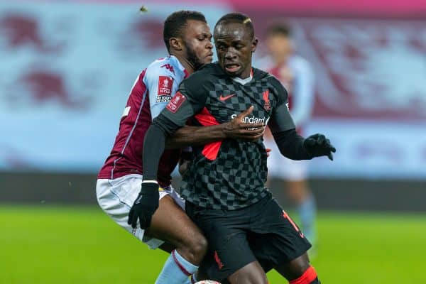 LIVERPOOL, ENGLAND - Tuesday, February 4, 2020: Liverpool's Sadio Mané during the FA Cup 4th Round Replay match between Liverpool FC and Shrewsbury Town at Anfield. (Pic by David Rawcliffe/Propaganda)