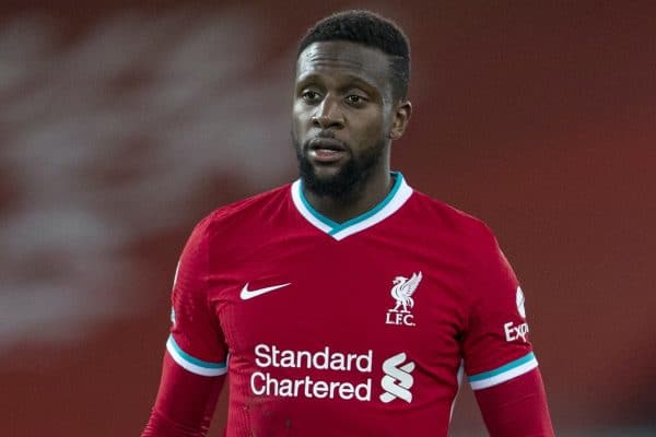 LIVERPOOL, ENGLAND - Thursday, January 21, 2021: Liverpool's Divock Origi during the FA Premier League match between Liverpool FC and Burnley FC at Anfield. (Pic by David Rawcliffe/Propaganda)