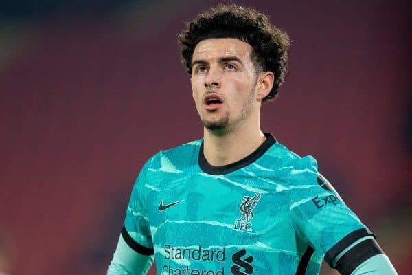 SHEFFIELD, ENGLAND - Sunday, February 28, 2021: Liverpool's Curtis Jones during the FA Premier League match between Sheffield United FC and Liverpool FC at Bramall Lane. (Pic by David Rawcliffe/Propaganda)