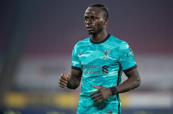 SHEFFIELD, ENGLAND - Sunday, February 28, 2021: Liverpool's Sadio Mané during the FA Premier League match between Sheffield United FC and Liverpool FC at Bramall Lane. (Pic by David Rawcliffe/Propaganda)