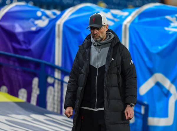 LEEDS, ENGLAND - Monday, April 19, 2021: Liverpool's manager Jürgen Klopp after the FA Premier League match between Leeds United FC and Liverpool FC at Elland Road. The game ended in a 1-1 draw. (Pic by Propaganda)